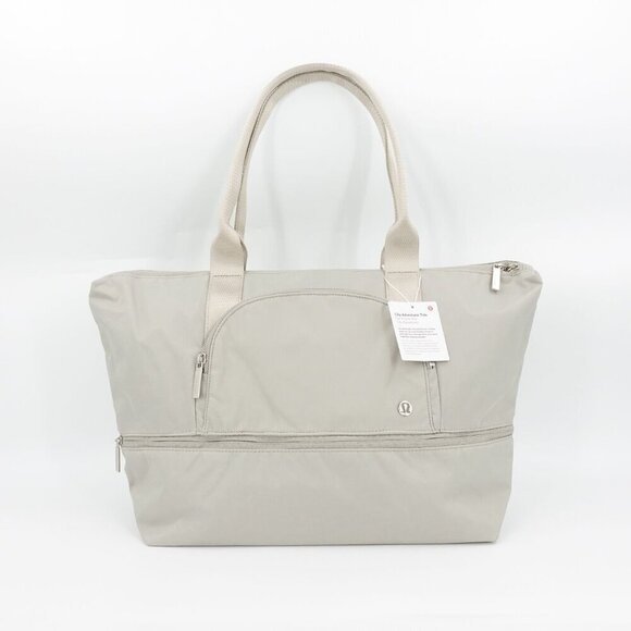 Lululemon Women's City Adventurer Tote 27L Raw Linen Beige OS - Picture 5 of 14